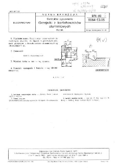 Centralne ogrzewanie - Grzejniki z kształtowników aluminiowych - Korek BN-80/8864-53.05