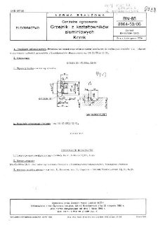 Centralne ogrzewanie - Grzejniki z kształtowników aluminiowych - Korek BN-85/8864-53/06