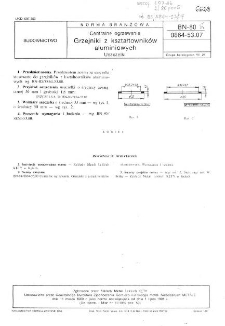 Centralne ogrzewanie - Grzejniki z kształtowników aluminiowych - Uszczelki BN-80/8864-53.07