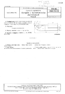 Centralne ogrzewanie - Grzejniki z kształtowników aluminiowych - Wieszak BN-80/8864-53.08