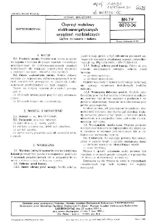 Osprzęt metalowy elektroenergetycznych urządzeń rozdzielczych - Ogólne wymagania i badania BN-79/8870-06