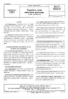 Kopalniane stacje ratownictwa górniczego - Zasady projektowania - BN-77/8902-15