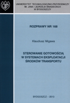 Sterowanie gotowością w systemach eksploatacji środków transportu