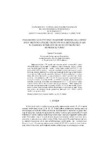 Parametry genetyczne i wartość hodowlana owiec rasy merynos polski oszacowana metodą BLUP-AM w zakresie wybranych cech użytkowości reprodukcyjnej