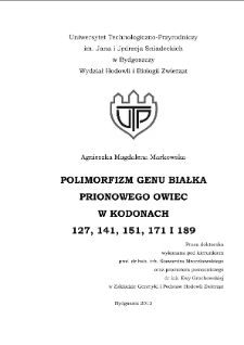 Polimorfizm genu białka prionowego owiec w kodonach: 127, 141, 151, 171 i 198