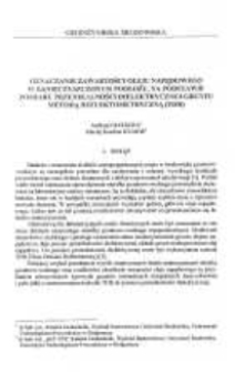 Oznaczanie zawartości oleju napędowego w zanieczyszczonym podłożu, na podstawie pomiaru przenikalności dielektrycznej gruntu metodą reflektometryczną (TDR)